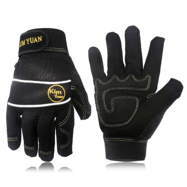 New Fashion Black Carrying Gloves with Reflective Strips