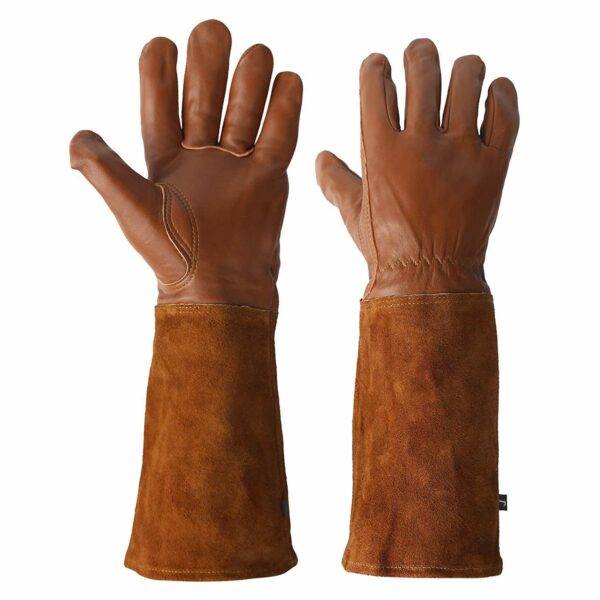 High Standard Long Gloves Split Leather Glove Gardening Work Gloves
