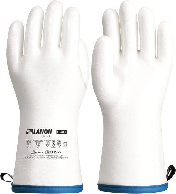 LANON | Liquid Silicone Food Grade Gloves Heat Resistant Oven Gloves with Fingers
