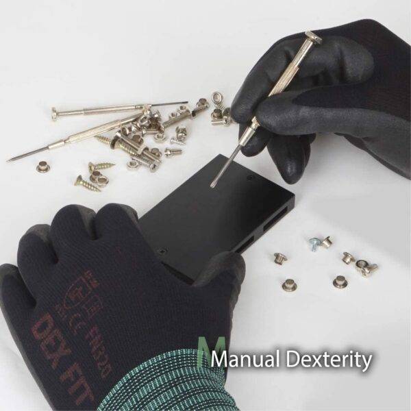 DEX FIT | FN320 3D-Comfort Stretchy Fit Premium Nylon Nitrile Work Gloves